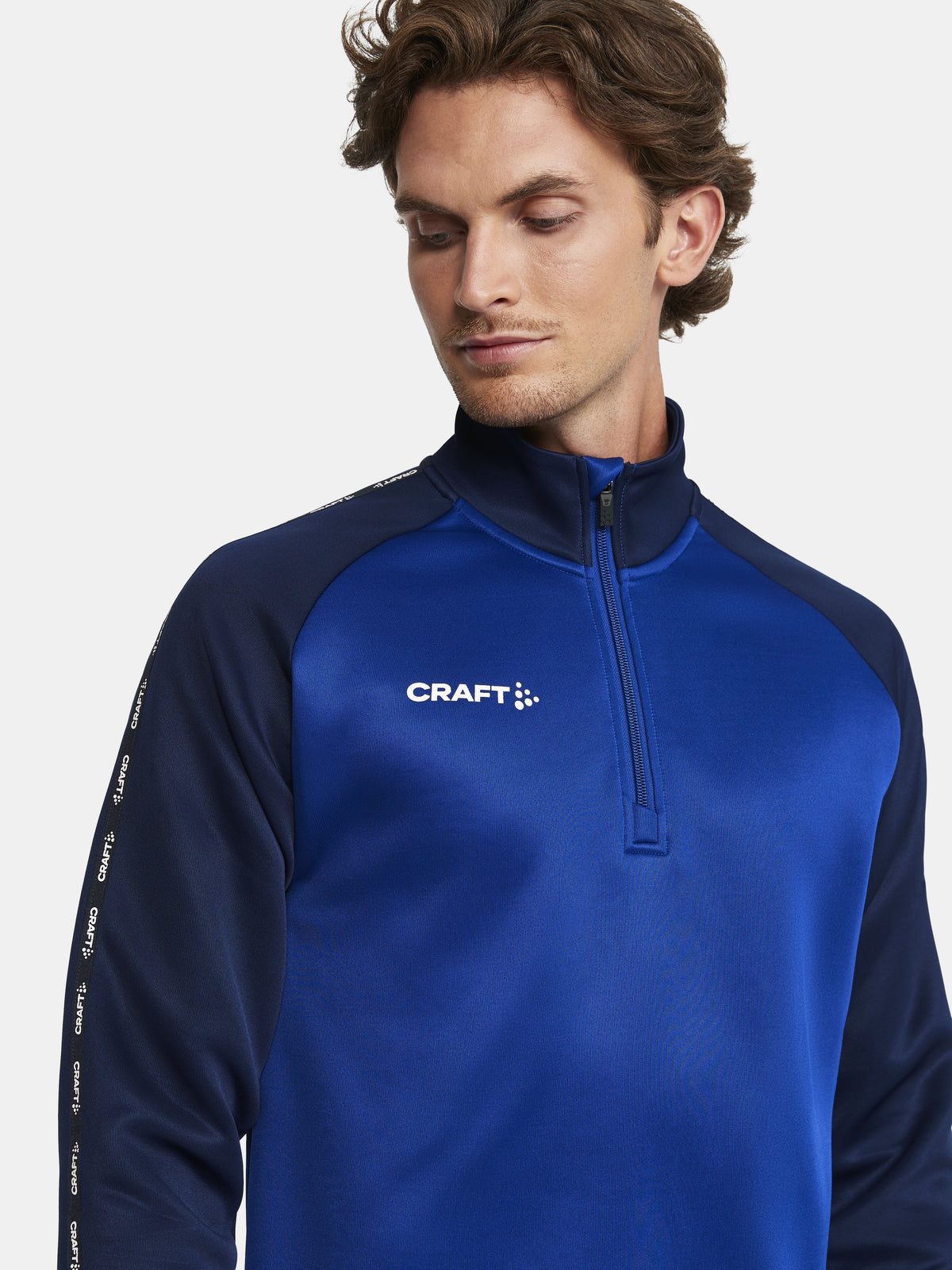Craft Squad 2.0 Half Zip Herren in Kobaltblau/Navy, Detailansicht