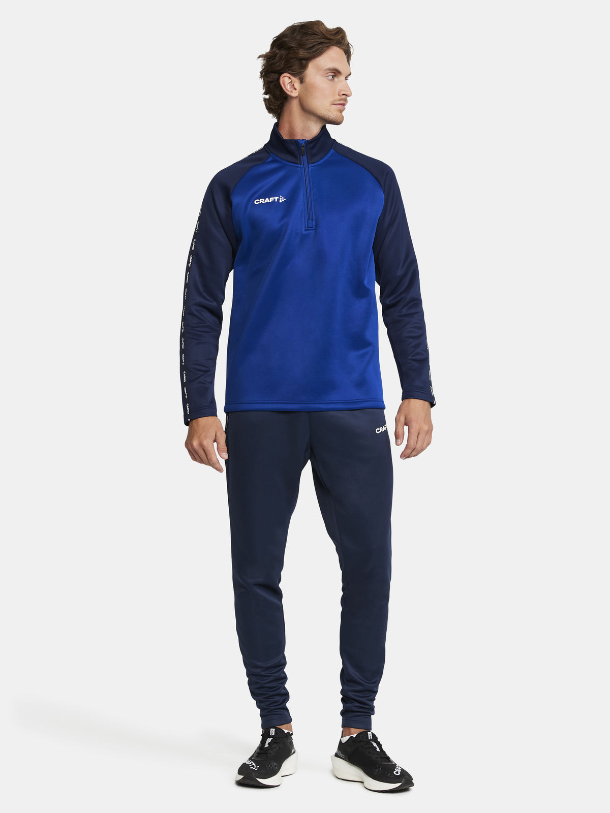Craft Squad 2.0 Half Zip Herren in Kobaltblau/Navy, Detailansicht