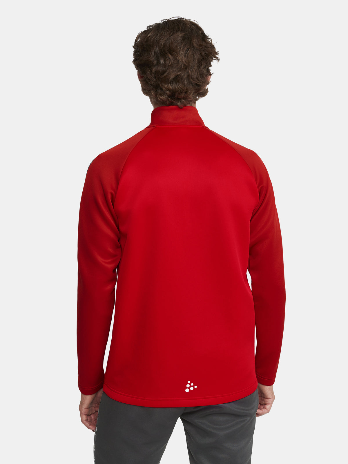 Craft Squad 2.0 Half Zip Herren in Rot/Dunkelrot, Detailansicht