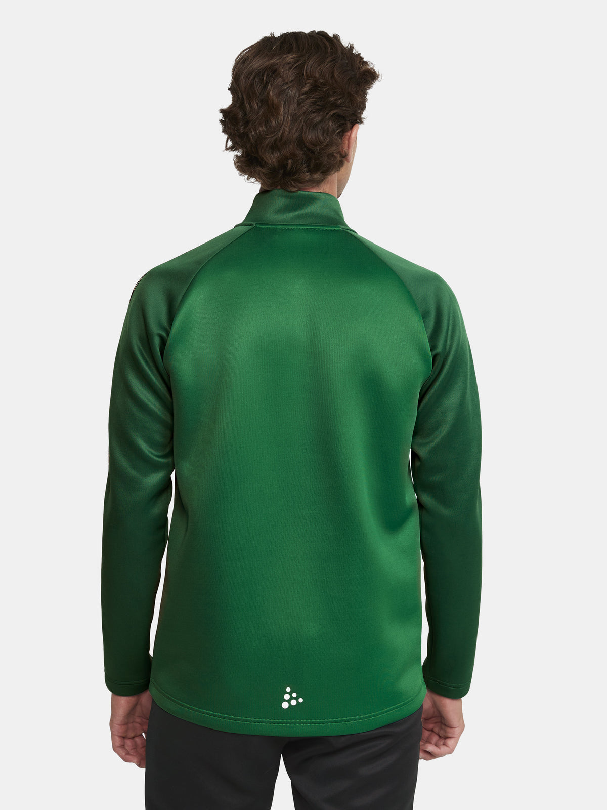Craft Squad 2.0 Half Zip Herren in Grün/Dunkelgrün, Detailansicht