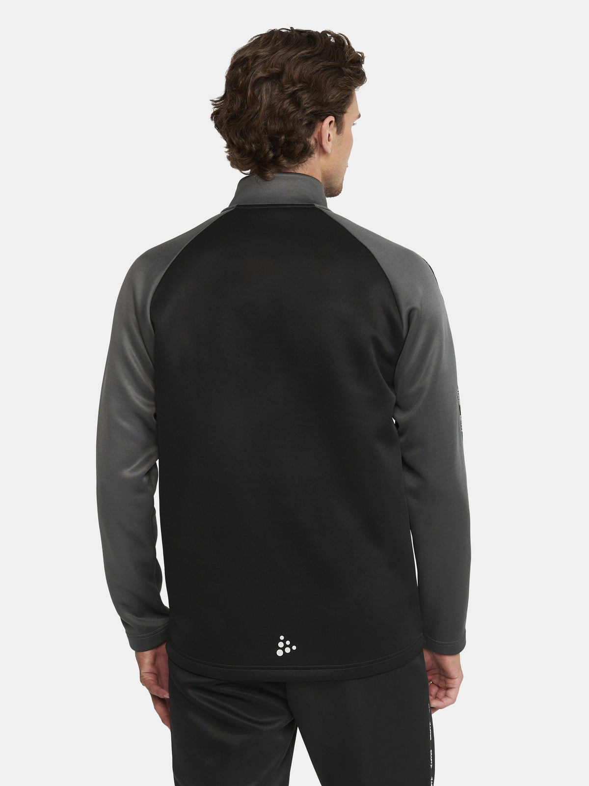Craft Squad 2.0 Half Zip Herren in Schwarz/Anthrazit, Detailansicht