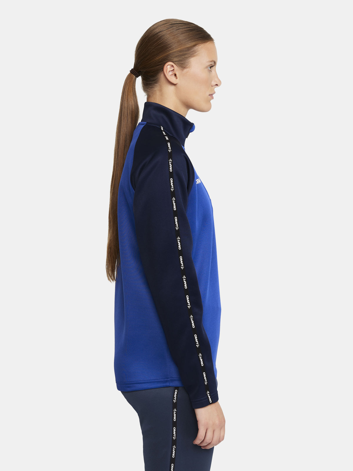 Craft Squad 2.0 Half Zip Damen in Kobaltblau/Navy, Detailansicht