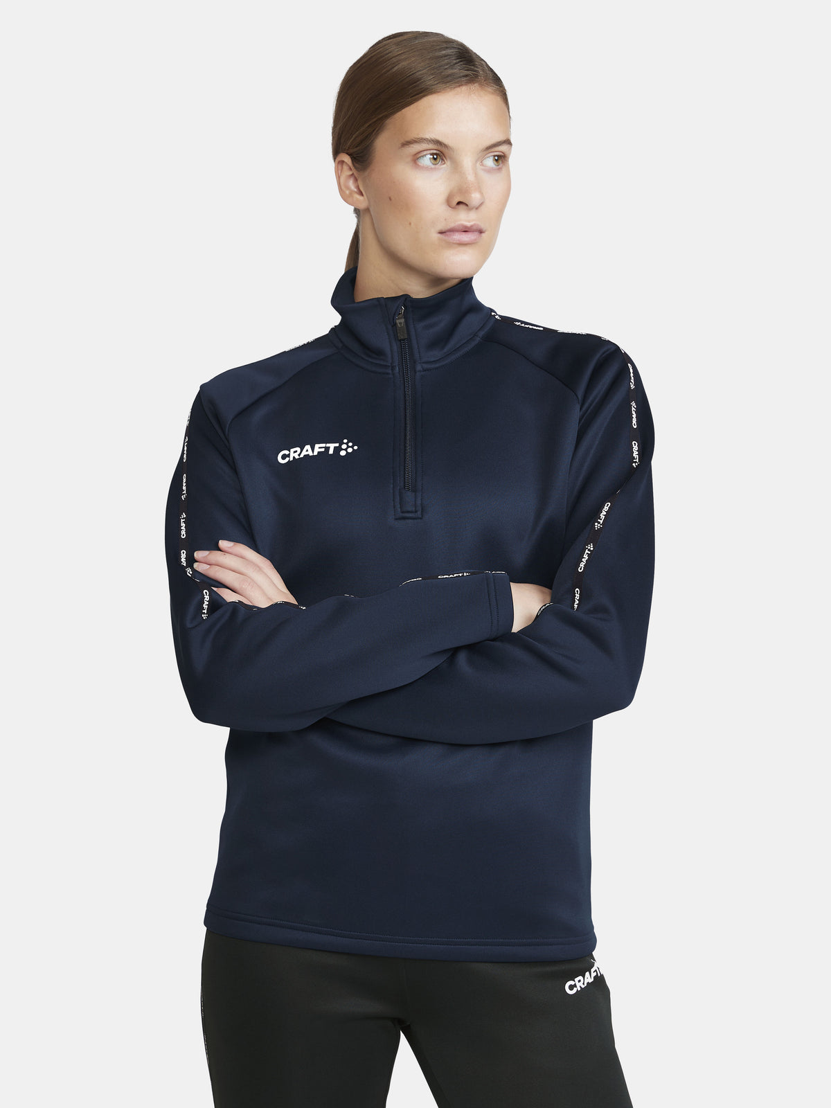 Craft Squad 2.0 Half Zip Damen in Navy, Detailansicht