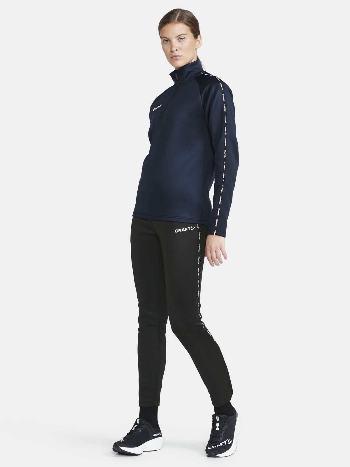 Craft Squad 2.0 Half Zip Damen in Navy, Detailansicht