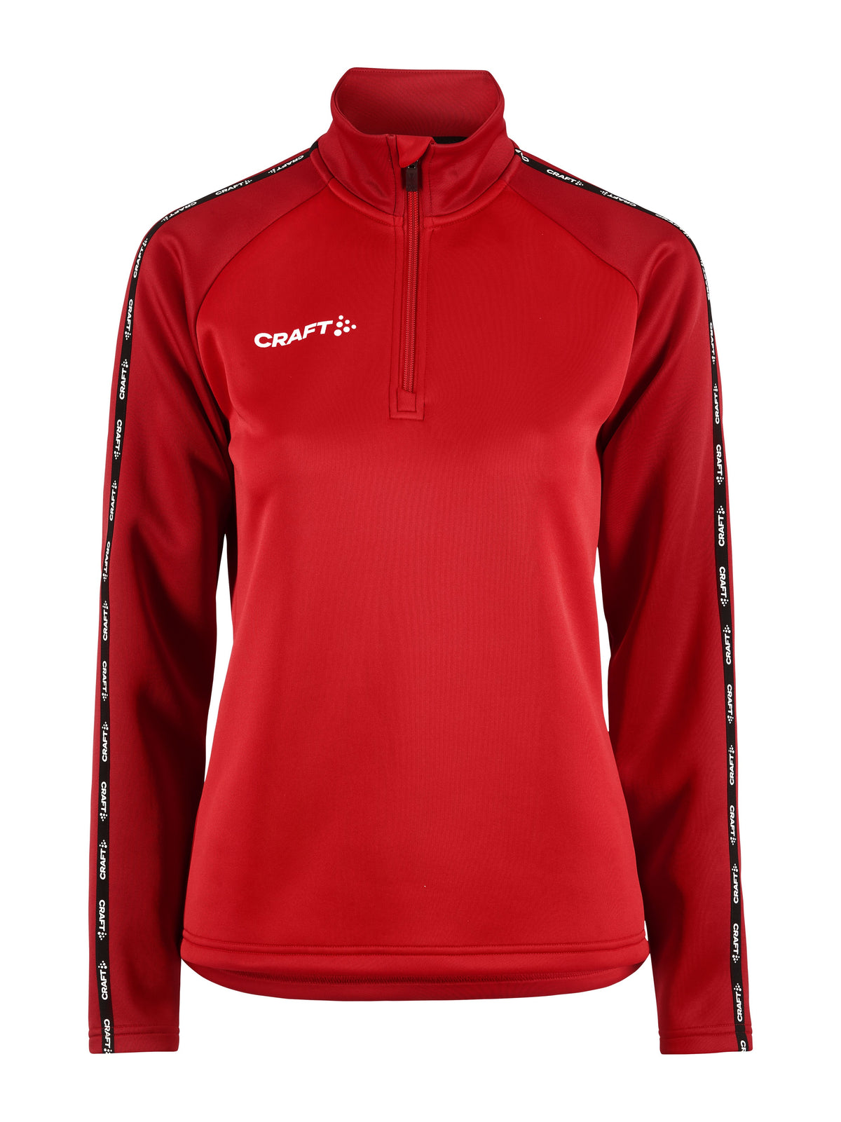 Craft Squad 2.0 Half Zip Damen in Rot/Dunkelrot, Vorderansicht