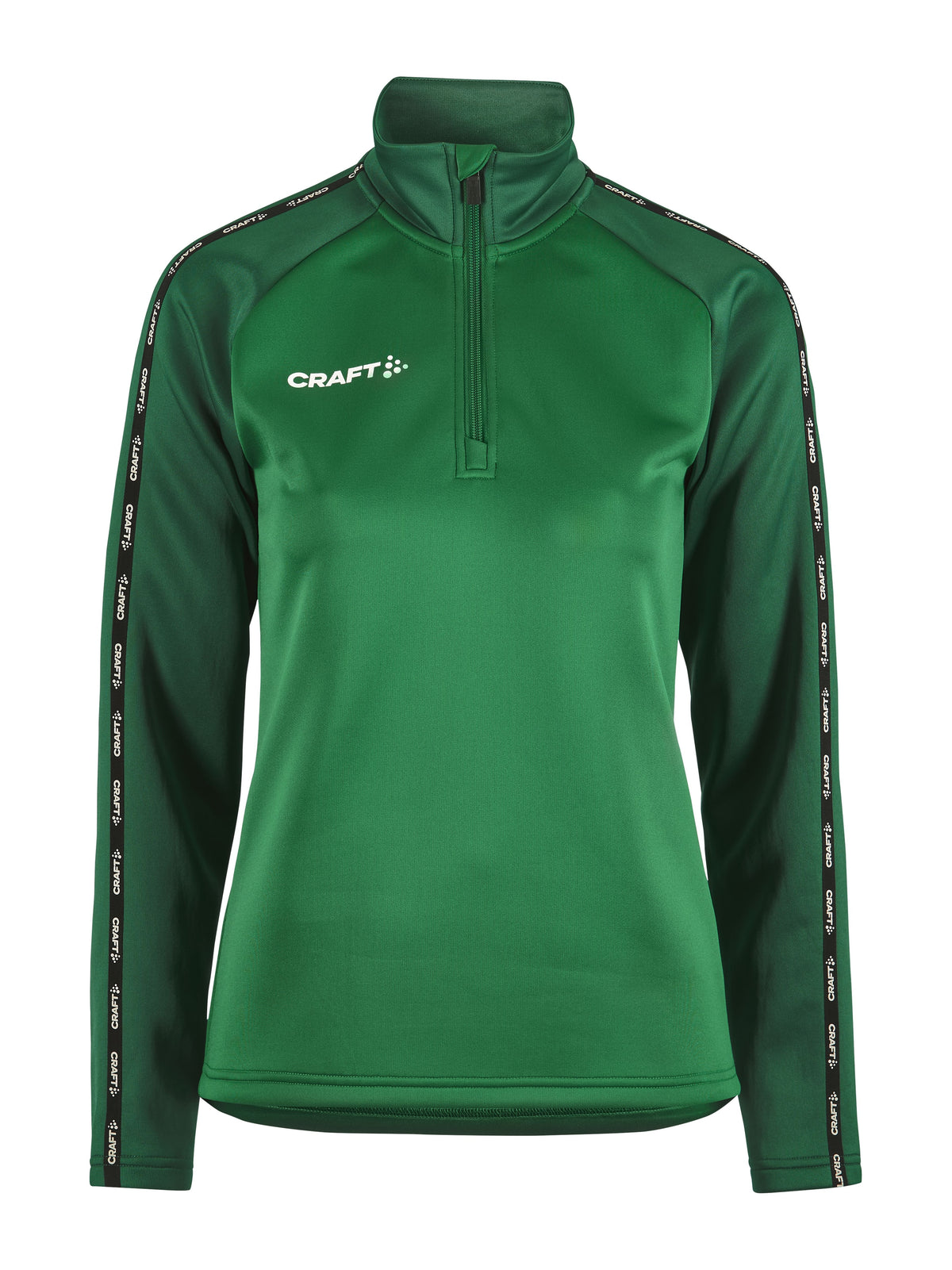 Craft Squad 2.0 Half Zip Damen in Grün/Dunkelgrün, Vorderansicht