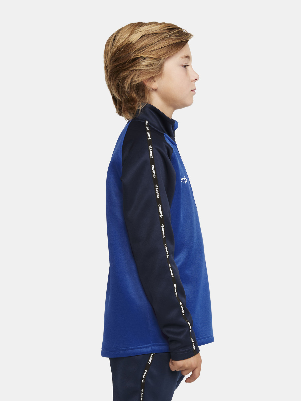 Craft Squad 2.0 Half Zip Junior in Kobaltblau/Navy, Detailansicht