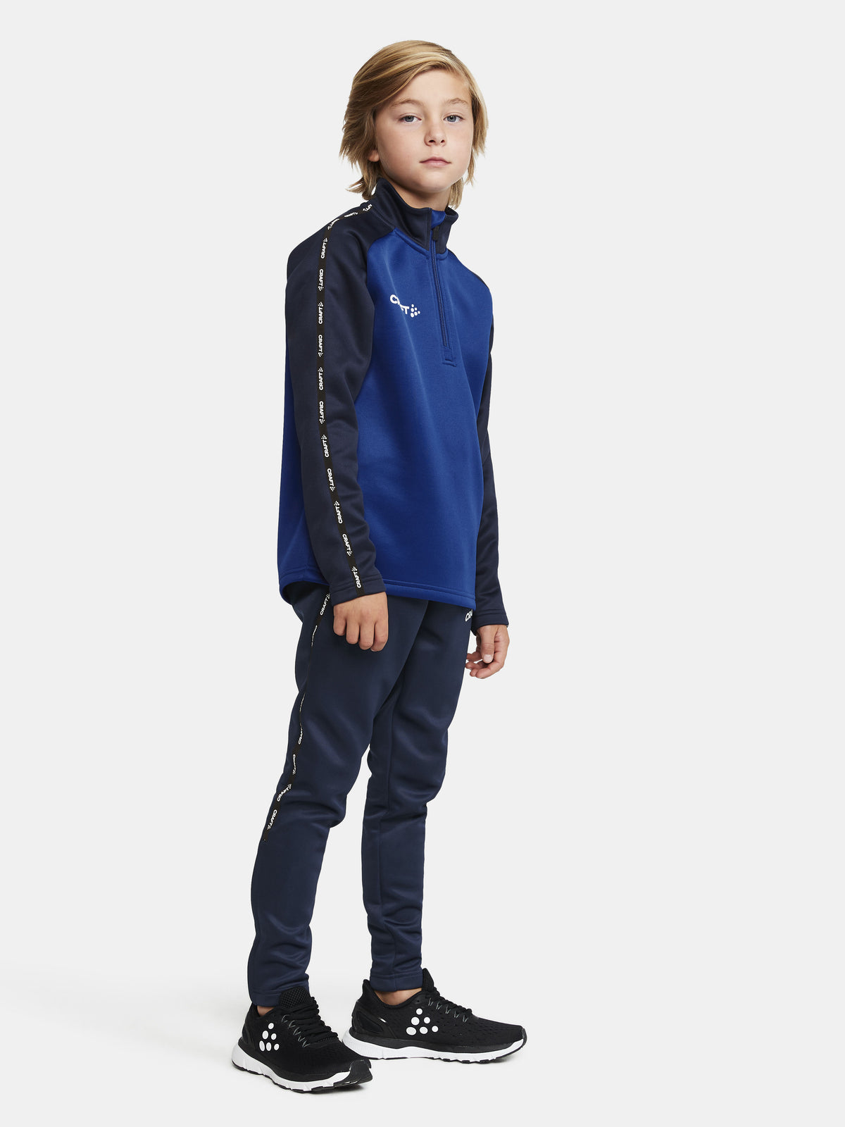 Craft Squad 2.0 Half Zip Junior in Kobaltblau/Navy, Detailansicht