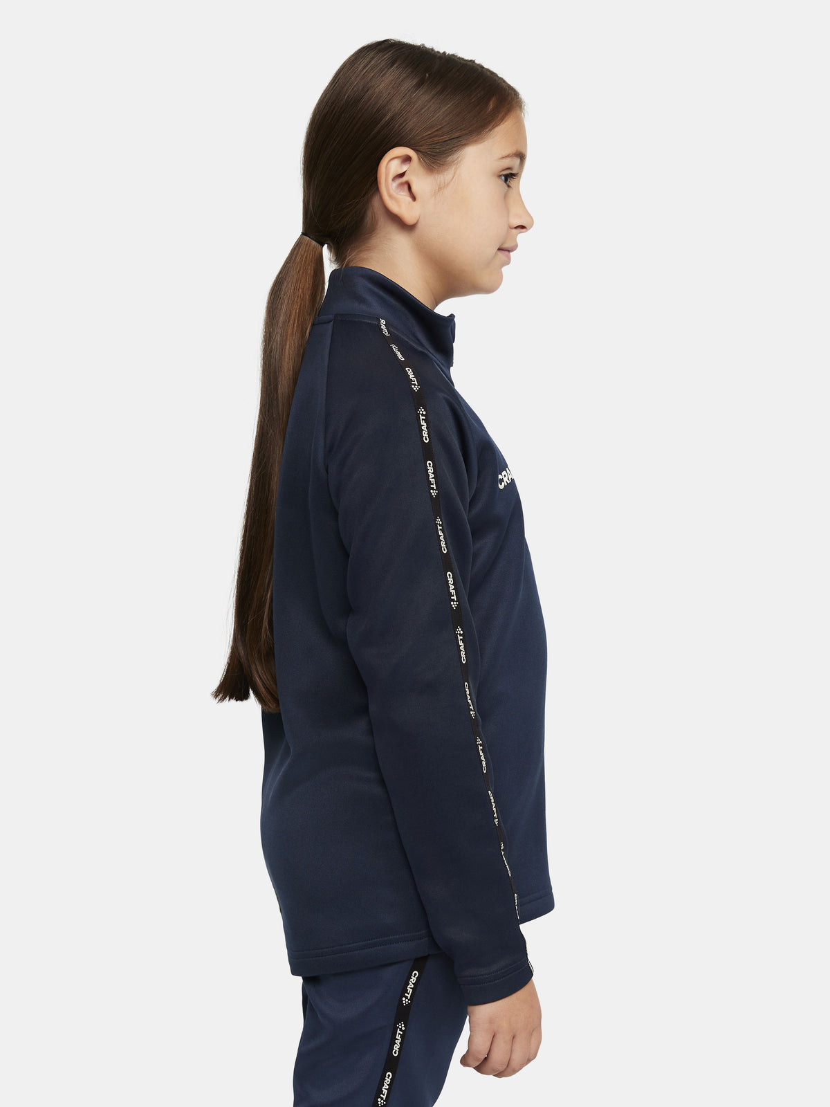 Craft Squad 2.0 Half Zip Junior in Navy, Detailansicht