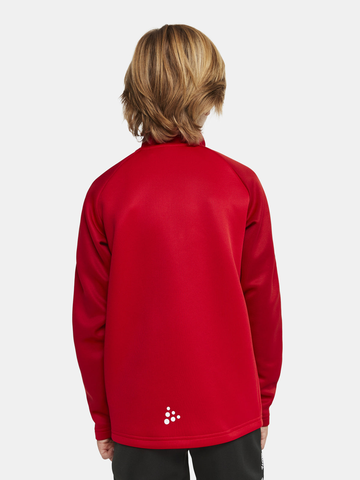 Craft Squad 2.0 Half Zip Junior in Rot/Dunkelrot, Detailansicht