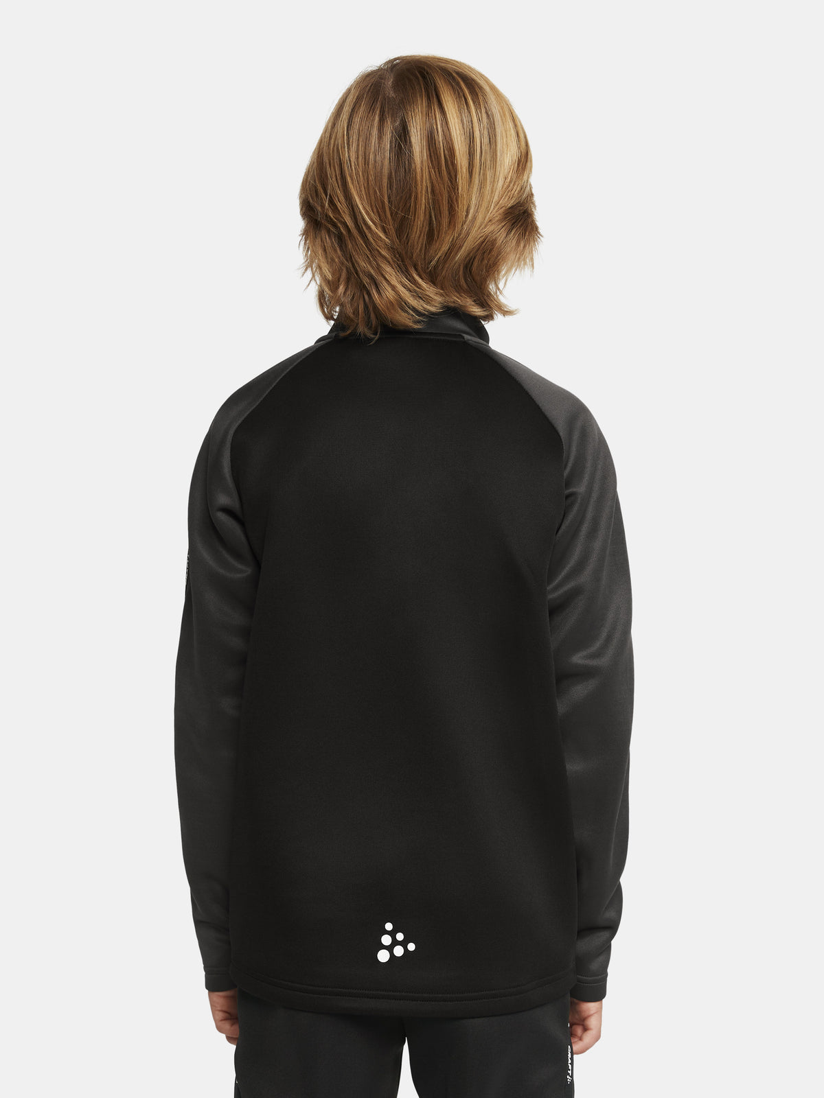 Craft Squad 2.0 Half Zip Junior in Schwarz/Anthrazit, Detailansicht