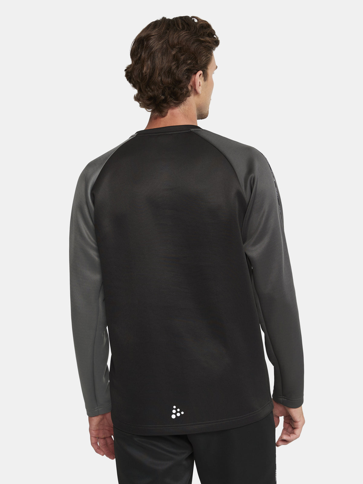 Craft Squad 2.0 Crewneck Herren in Schwarz/Anthrazit, Detailansicht