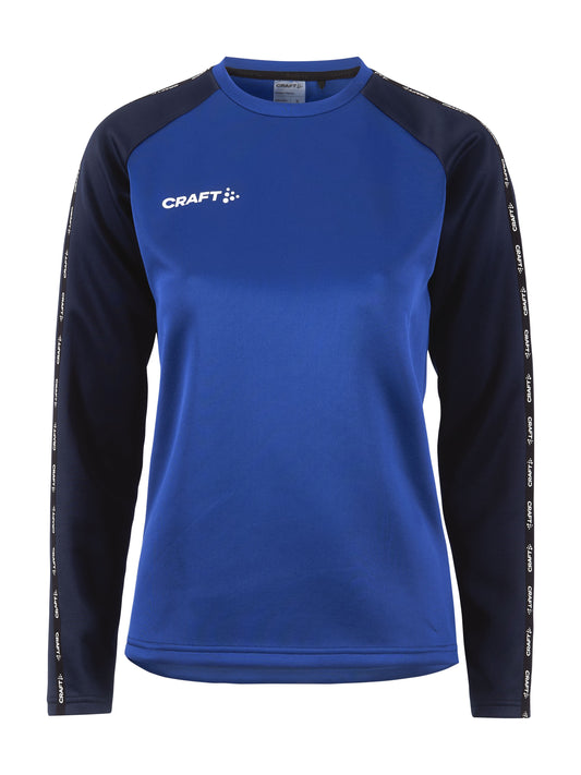 Craft Squad 2.0 Crewneck Damen in Kobaltblau/Navy, Vorderansicht