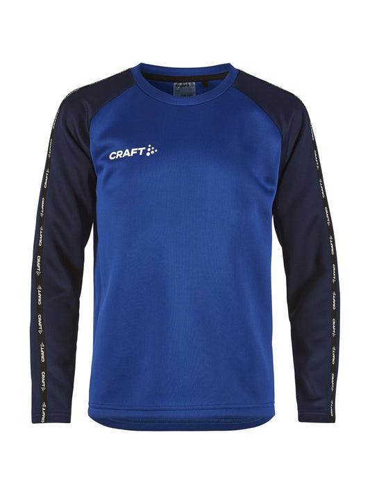 Craft Squad 2.0 Crewneck Junior in Kobaltblau/Navy, Vorderansicht