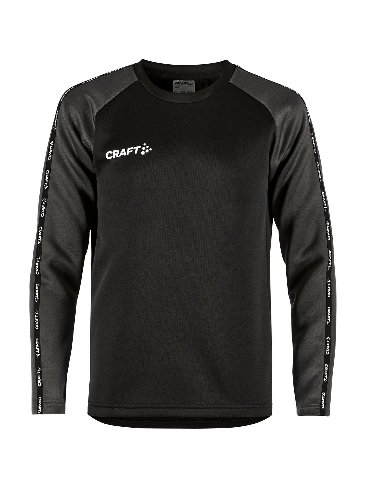 Craft Squad 2.0 Crewneck Junior in Schwarz/Anthrazit, Vorderansicht