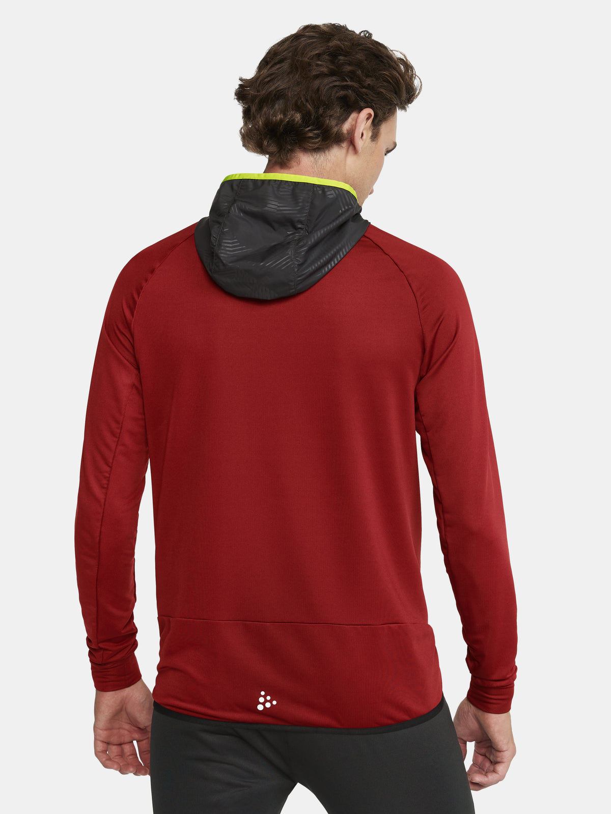 Craft Extend Full Zip Herren in Weinrot, Detailansicht