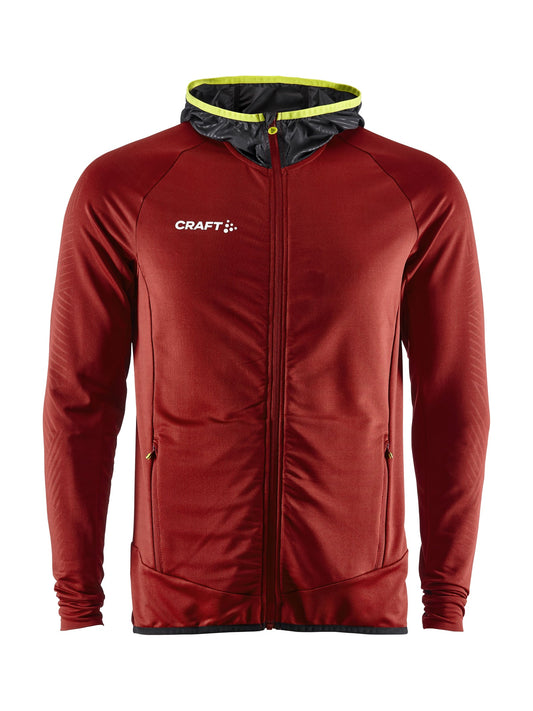 Craft Extend Full Zip Herren in Weinrot, Vorderansicht