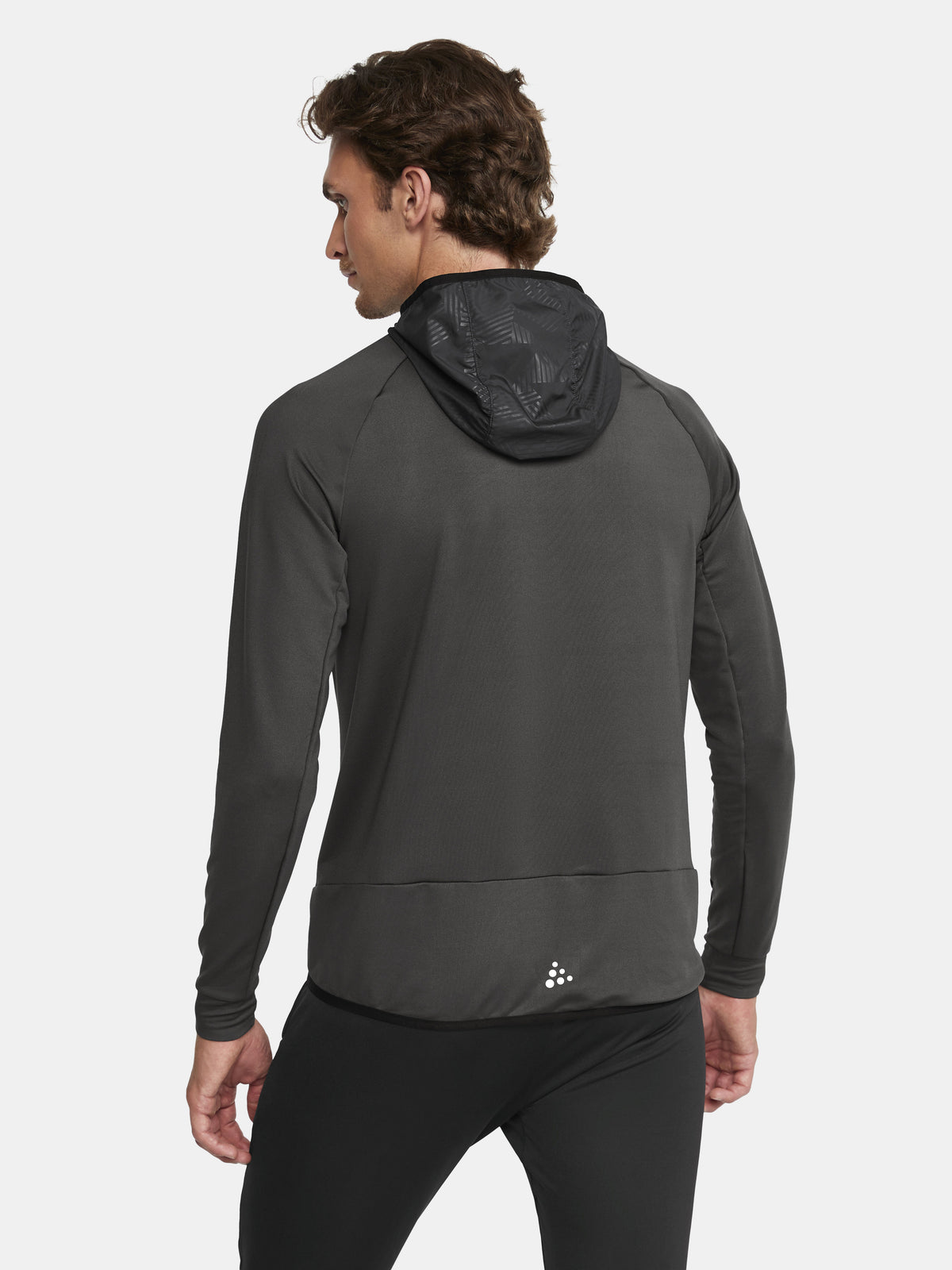 Craft Extend Full Zip Herren in Dunkelgrau, Detailansicht