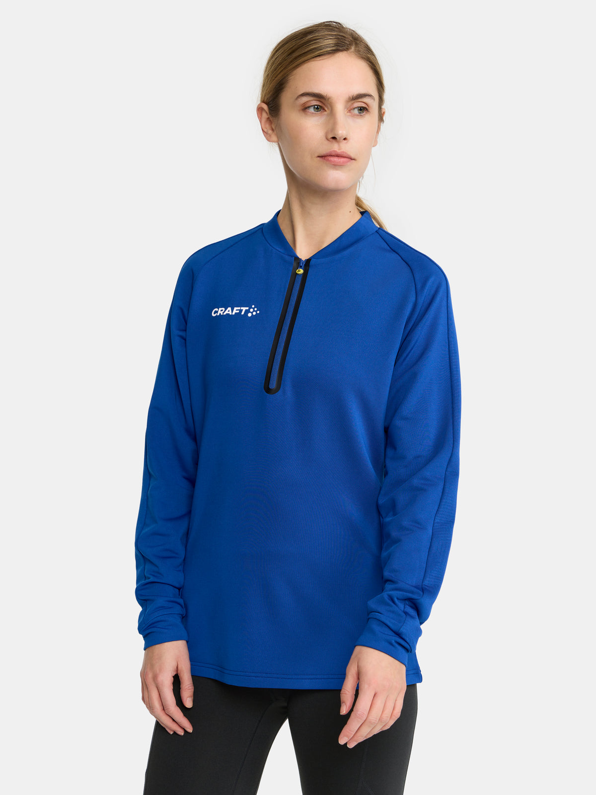 Craft Extend Half Zip Damen in Kobaltblau, Detailansicht