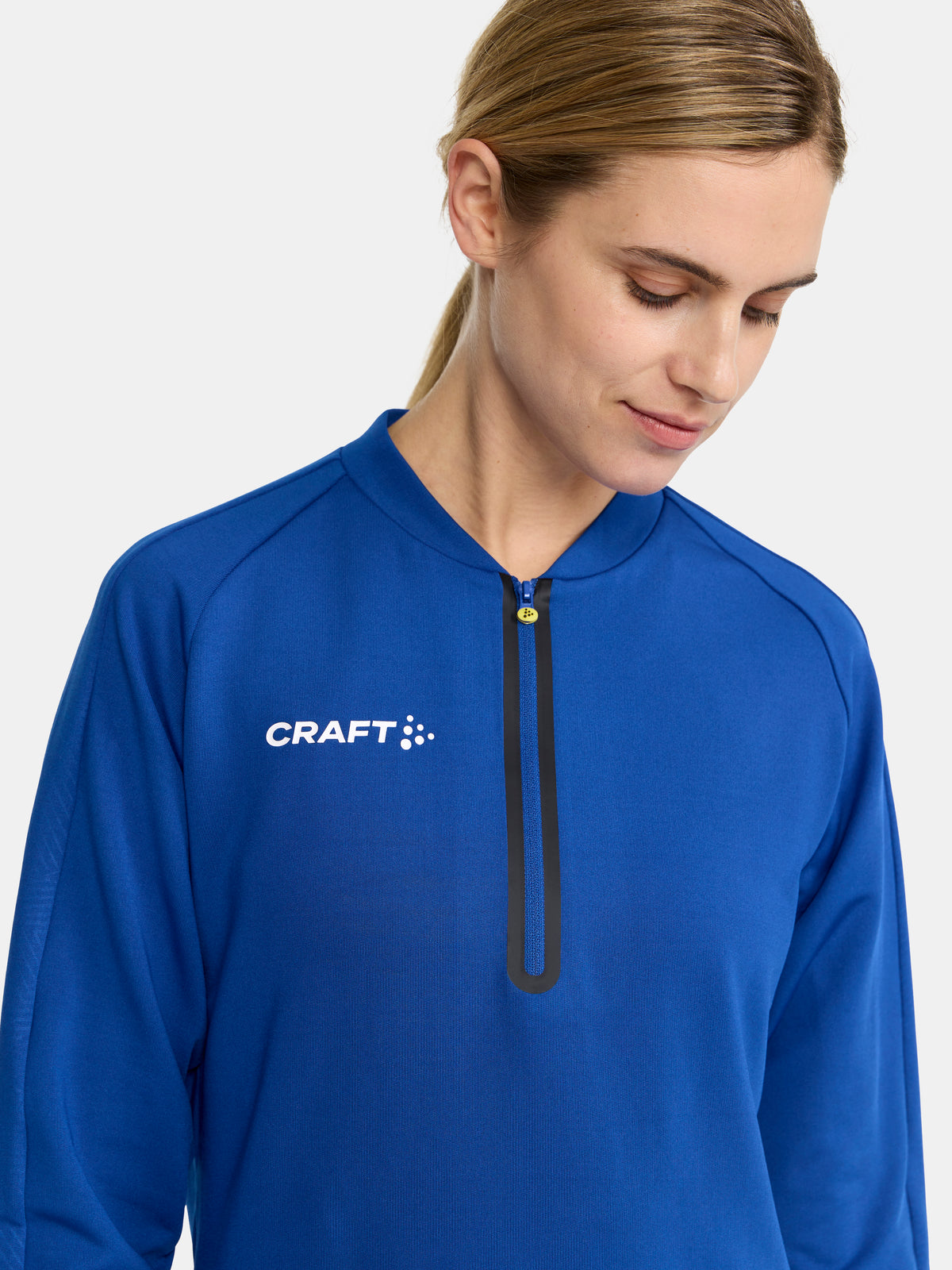 Craft Extend Half Zip Damen in Kobaltblau, Detailansicht