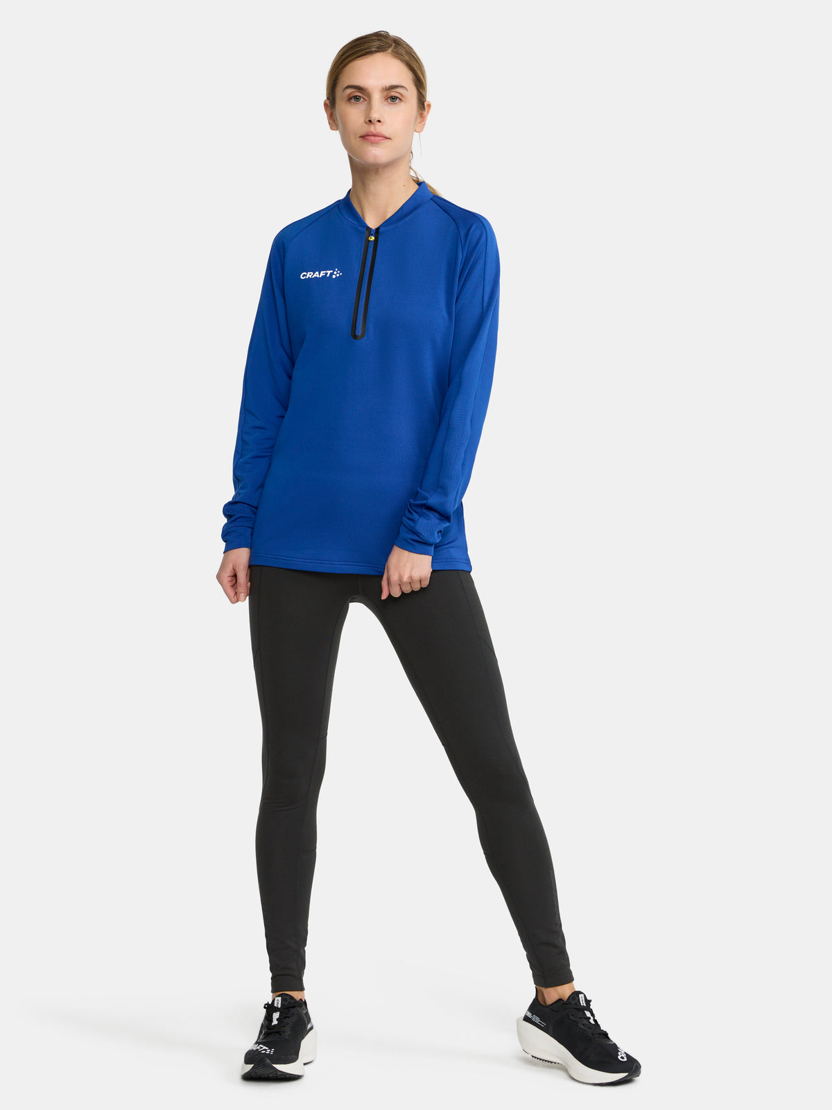 Craft Extend Half Zip Damen in Kobaltblau, Detailansicht