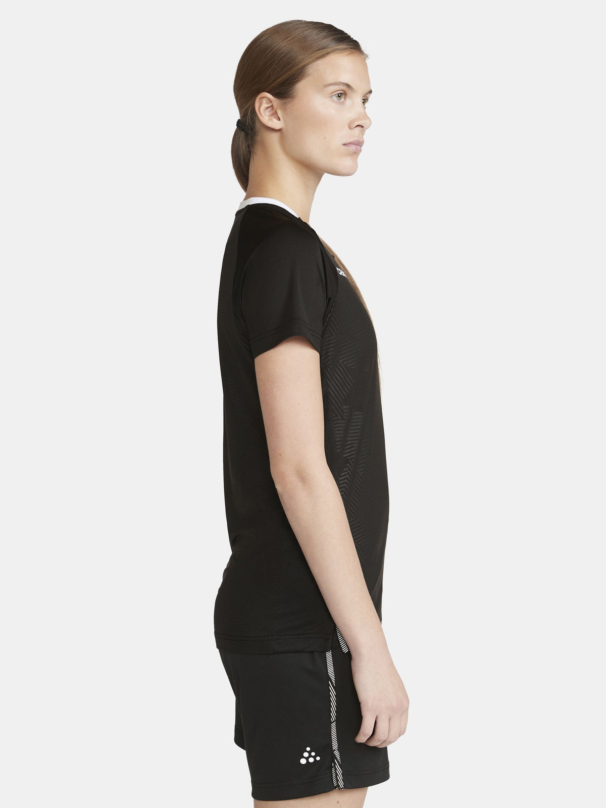 Craft Premier Solid Jersey Damen in Schwarz, Detailansicht