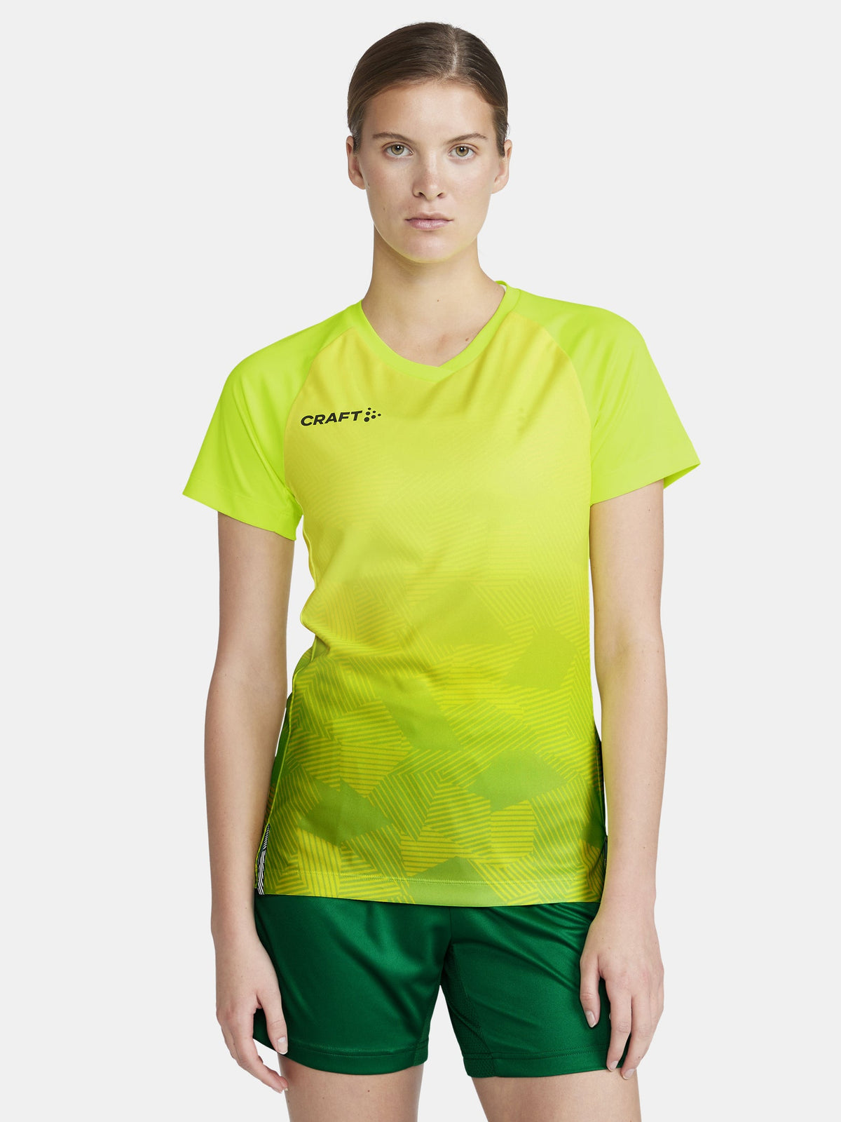 Craft Premier Fade Jersey Damen in Neongelb, Detailansicht
