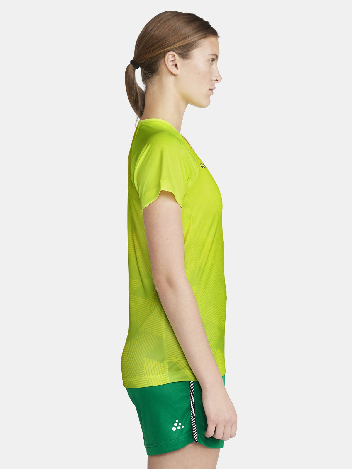 Craft Premier Fade Jersey Damen in Neongelb, Detailansicht