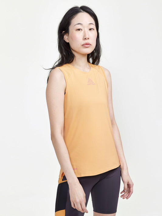 Craft PRO Trail Singlet Damen in Pfirsich, Detailansicht