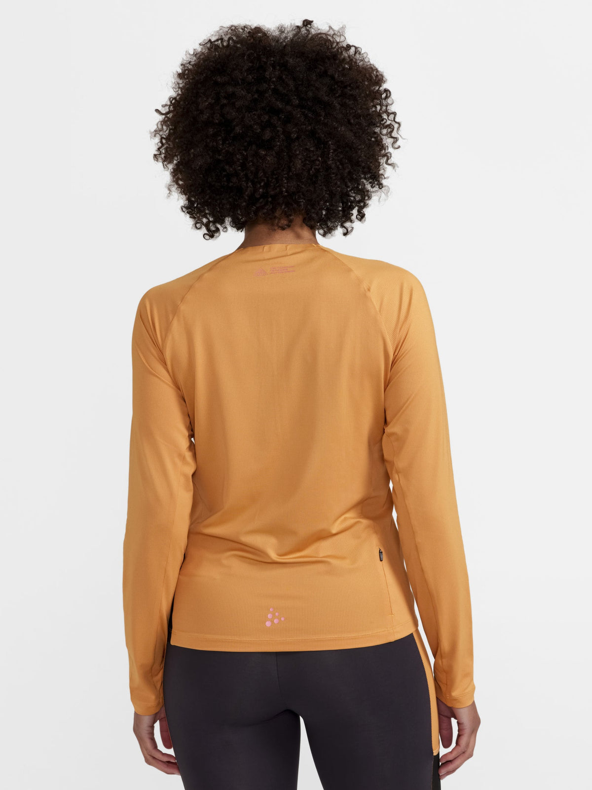 Craft PRO Trail Wind LS Tee Damen in Orange, Detailansicht