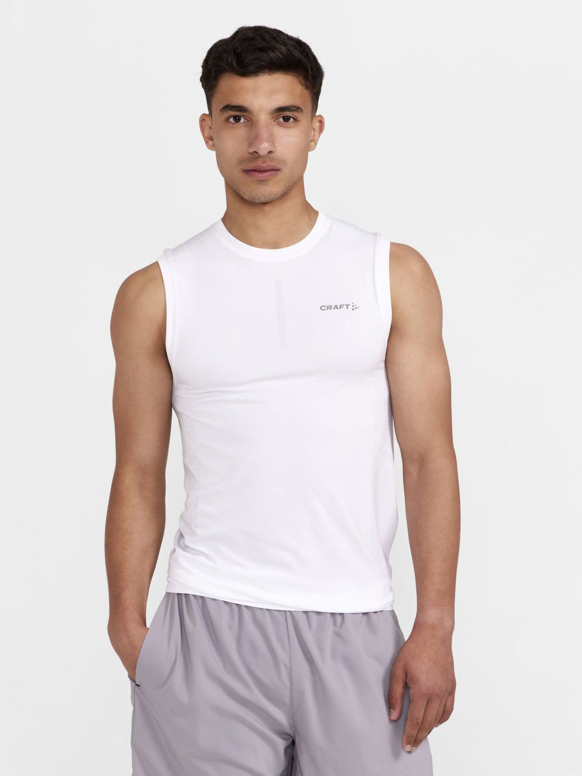 Craft ADV Cool Intensity SL Tee Herren in Weiss, Detailansicht