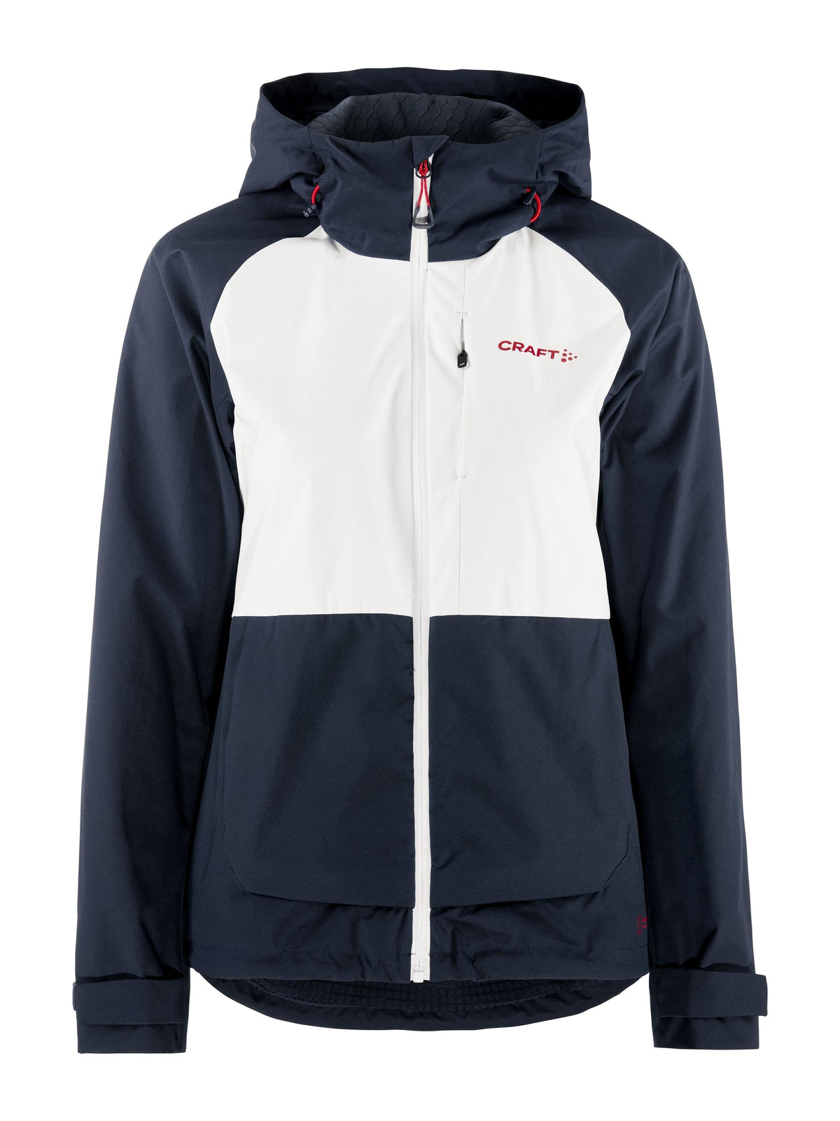 Craft NOR ADV Backcountry Jacket Damen in Dunkelblau/Weiss, Vorderansicht