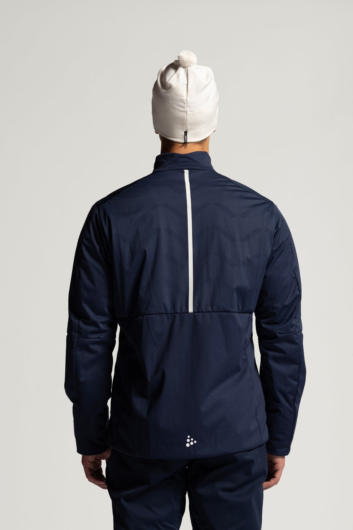 Craft NOR PRO Nordic Race Insulate Jacket Herren in Dunkelblau/Rot, Detailansicht