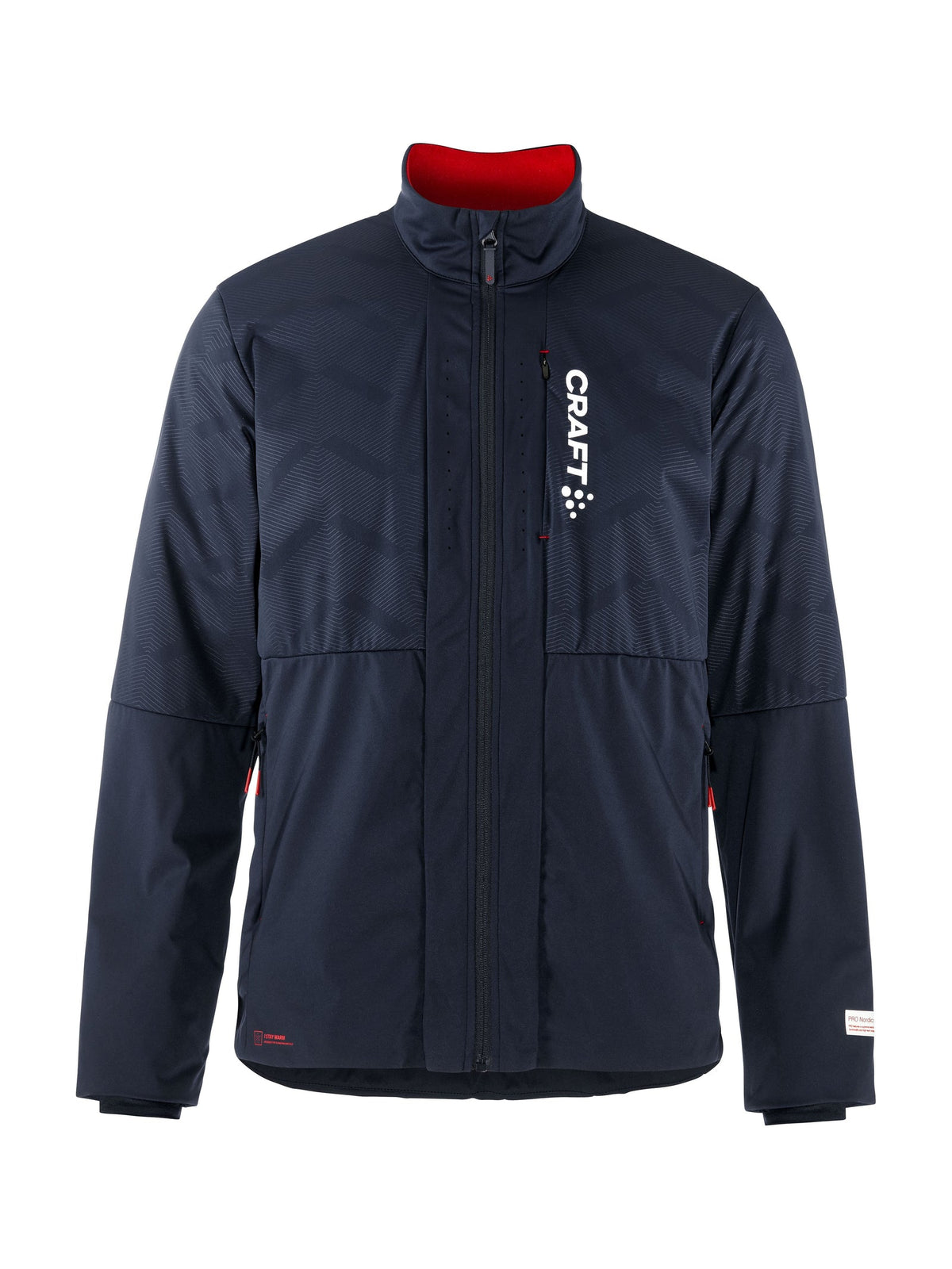 Craft NOR PRO Nordic Race Insulate Jacket Herren in Dunkelblau/Rot, Vorderansicht
