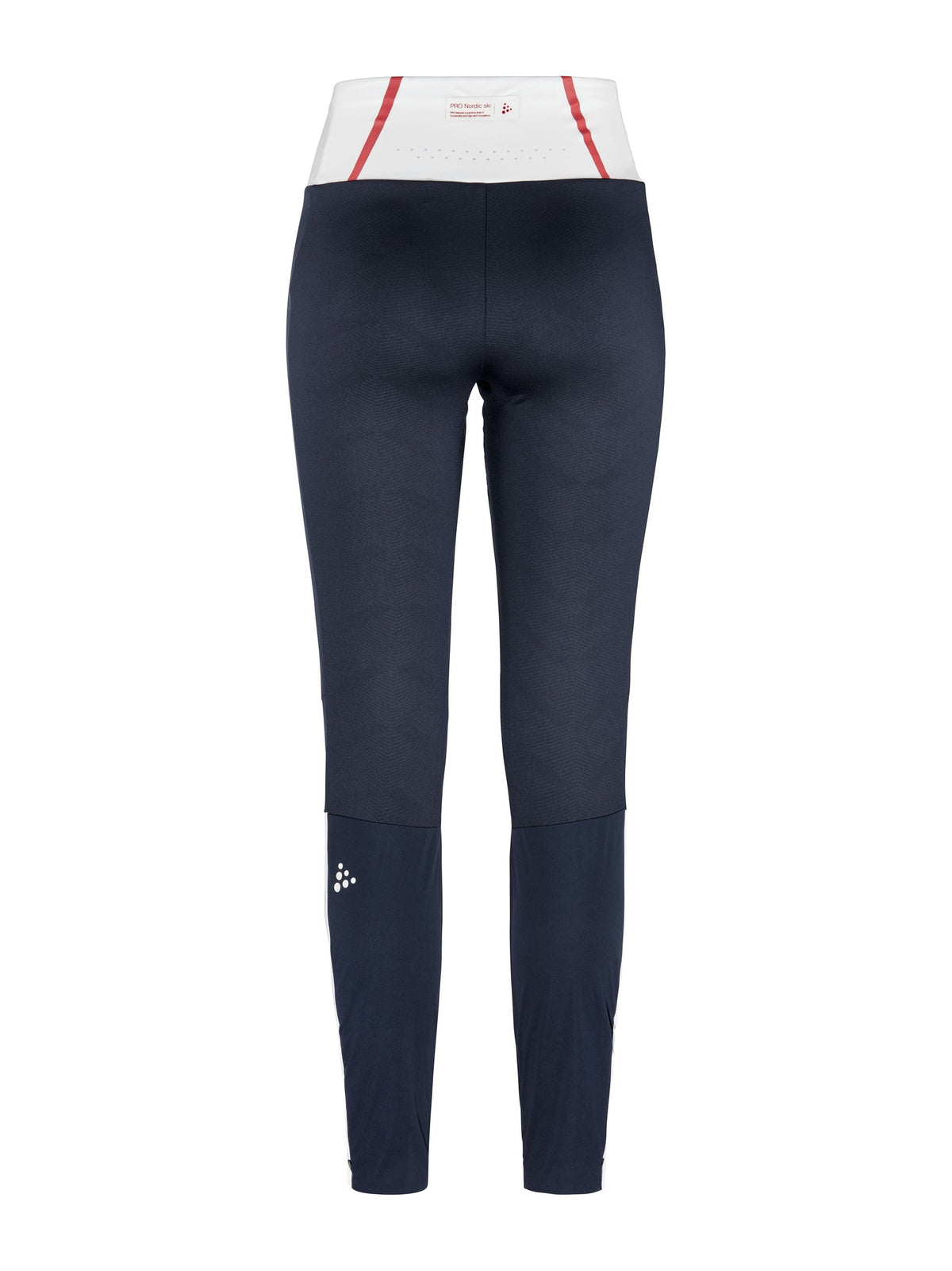 Craft NOR PRO Nordic Race Wind Tights Damen in Dunkelblau/Weiss, Rückansicht