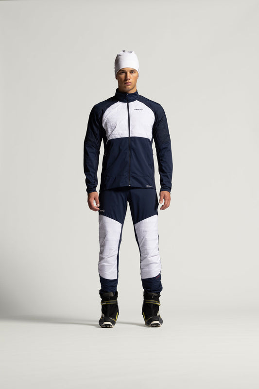 Craft NOR ADV Nordic Training Speed Jacket Herren in Dunkelblau/Weiss, Detailansicht
