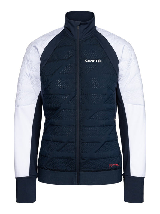 Craft NOR ADV Nordic Training Speed Jacket Damen in Dunkelblau/Weiss, Vorderansicht