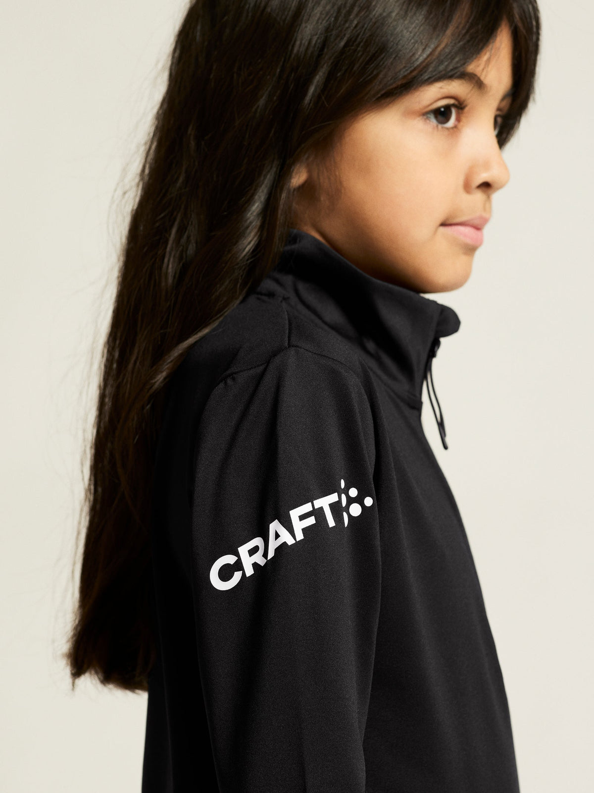 Craft ADV Nordic Ski Club Jersey Junior in Schwarz/Weiss, Detailansicht