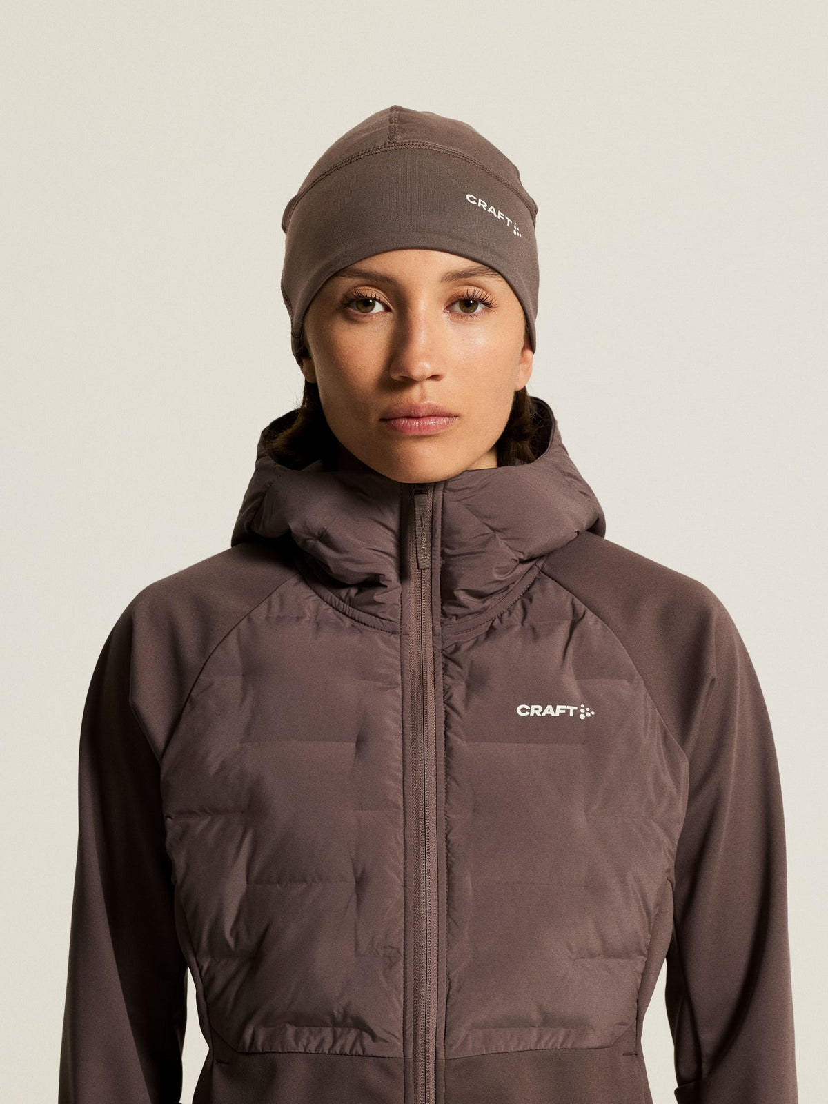 Craft ADV Windblock Fleece Hat in Braun, Detailansicht