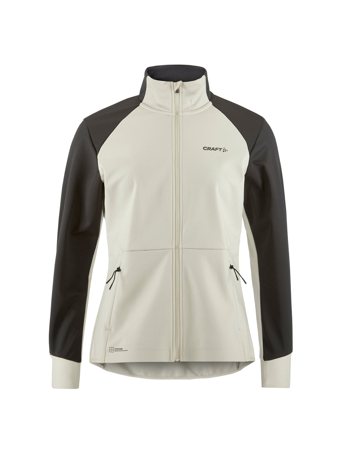 Craft CORE Essence Nordic Jacket 2 Damen in Schiefergrau/Sand, Vorderansicht