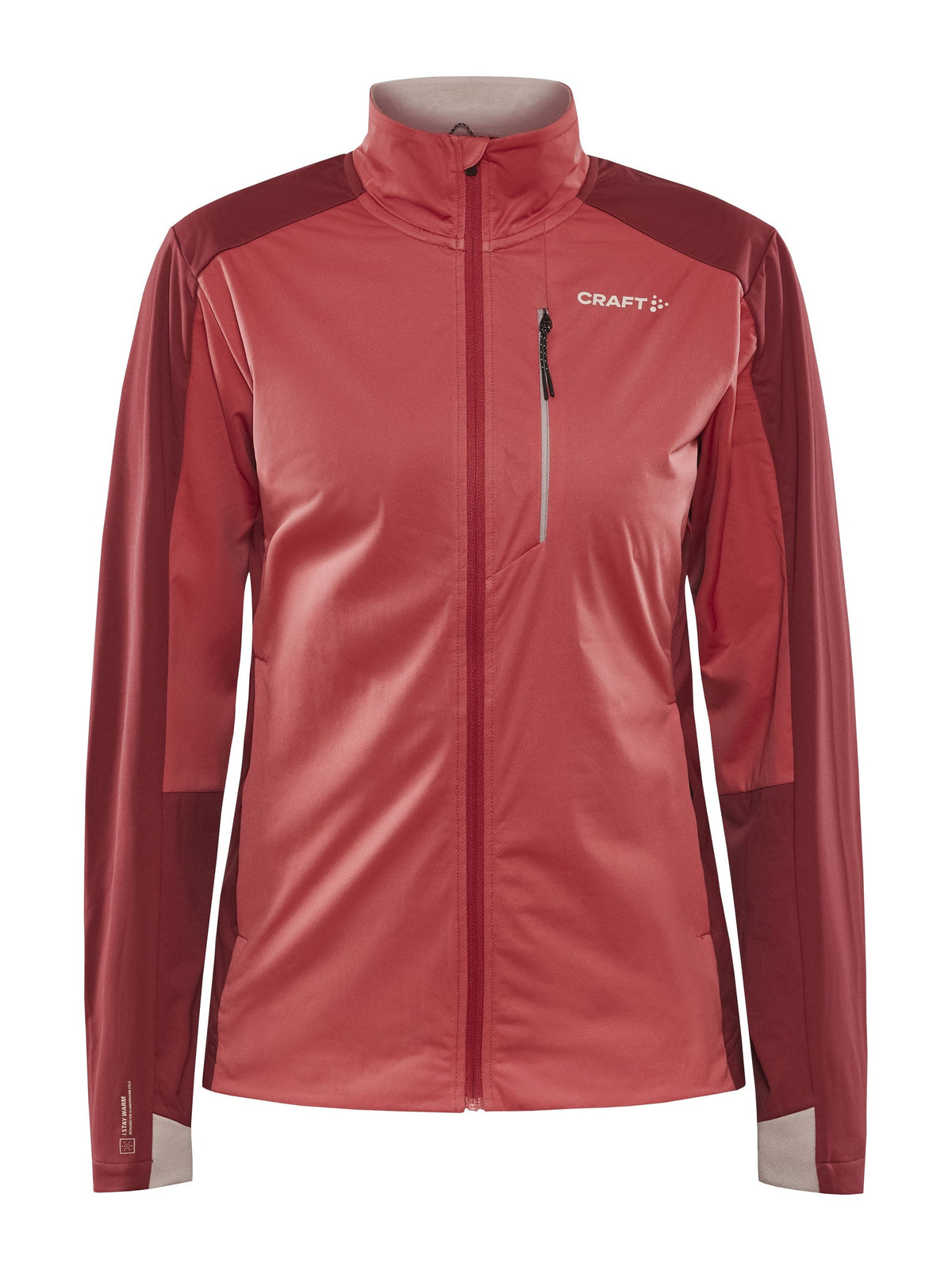 Craft ADV Nordic Training Jacket 2 Damen in Beige/Rot, Vorderansicht
