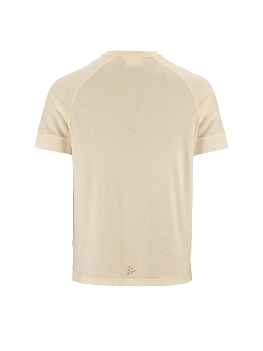 Craft ADV Trail Wool SS Tee Herren in Naturweiss meliert, Rückansicht