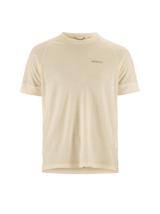 Craft ADV Trail Wool SS Tee Herren in Naturweiss meliert, Vorderansicht