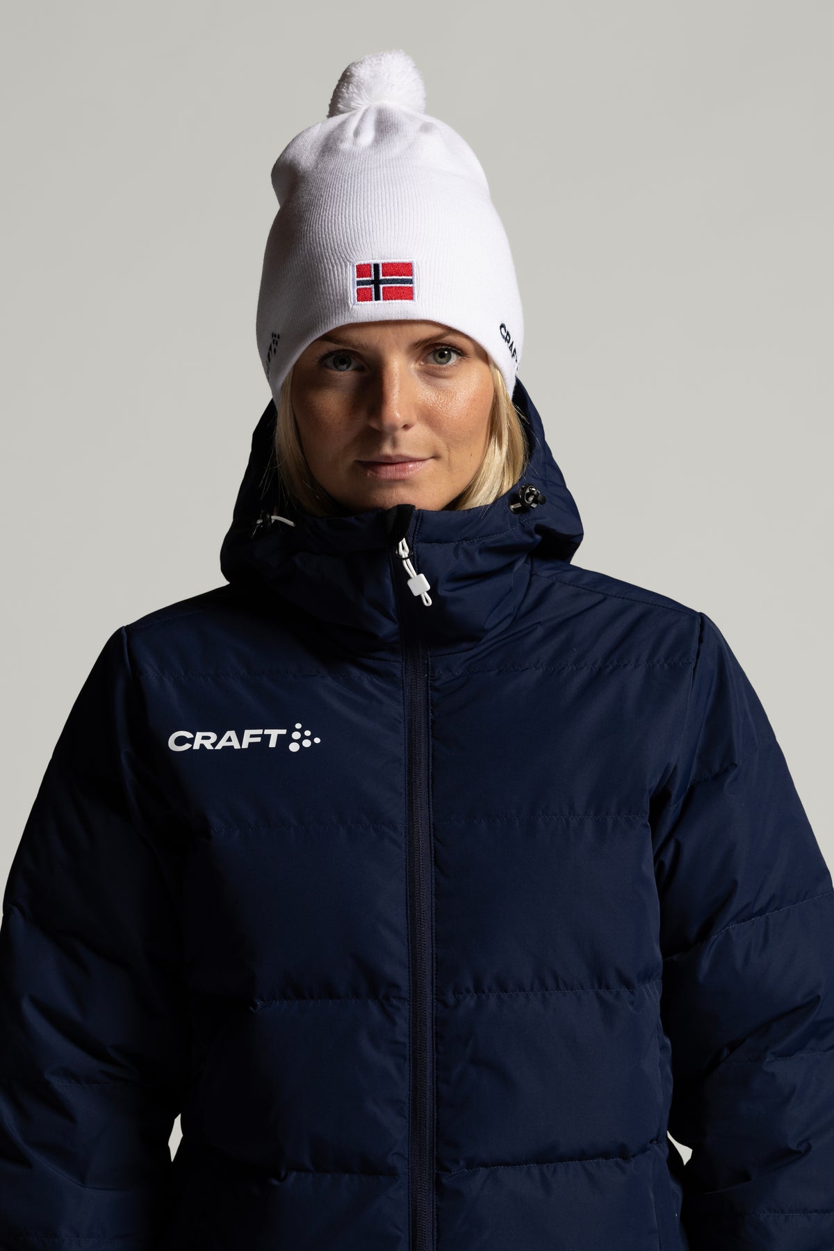 Craft Ability Down Jacket Damen in Navy, Detailansicht