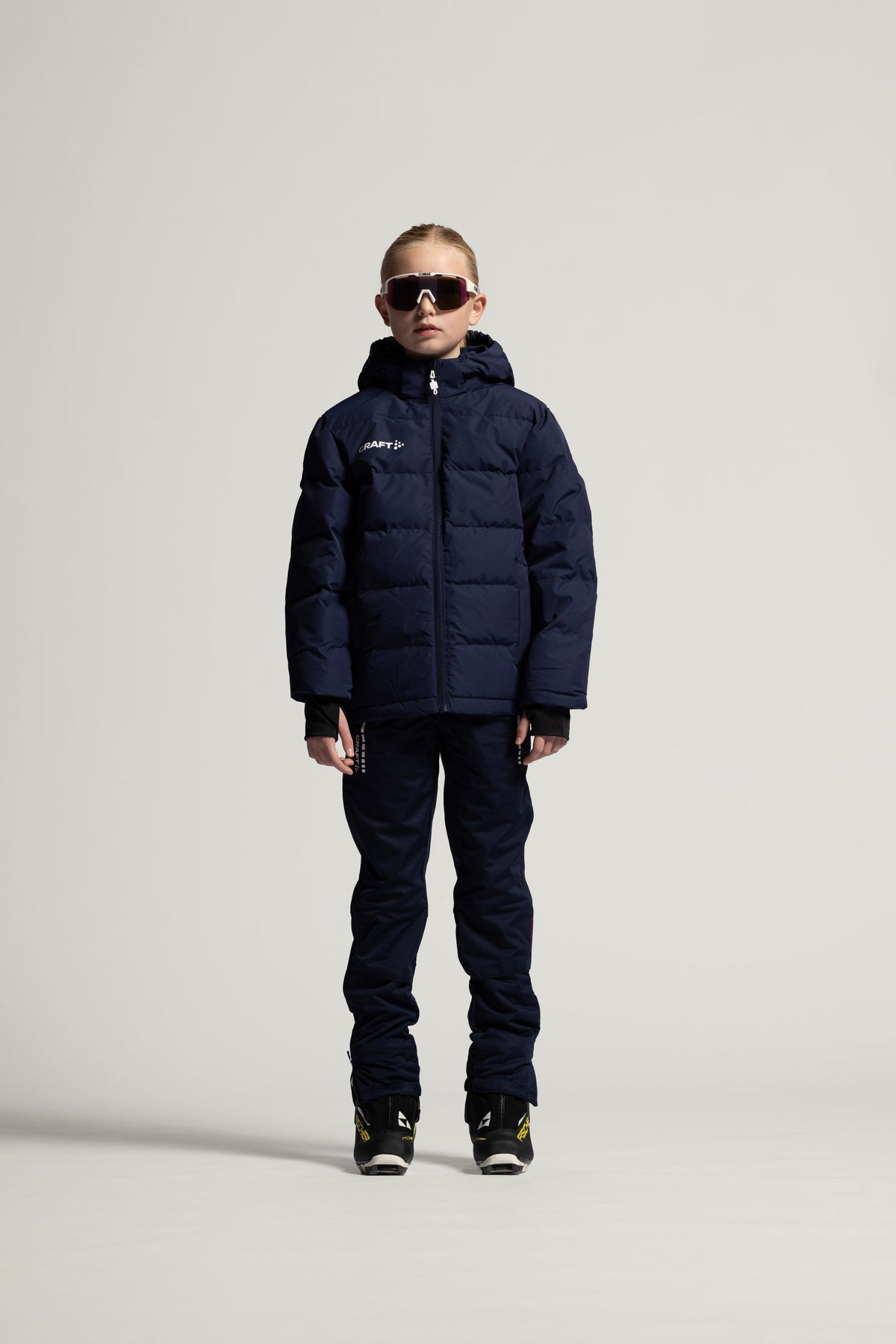 Craft Ability Down Jacket Junior in Navy, Detailansicht