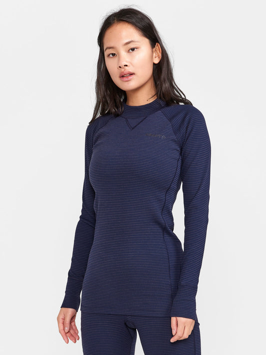 Craft ADV Warm Bio-Based LS Damen in Dunkelblau, Detailansicht