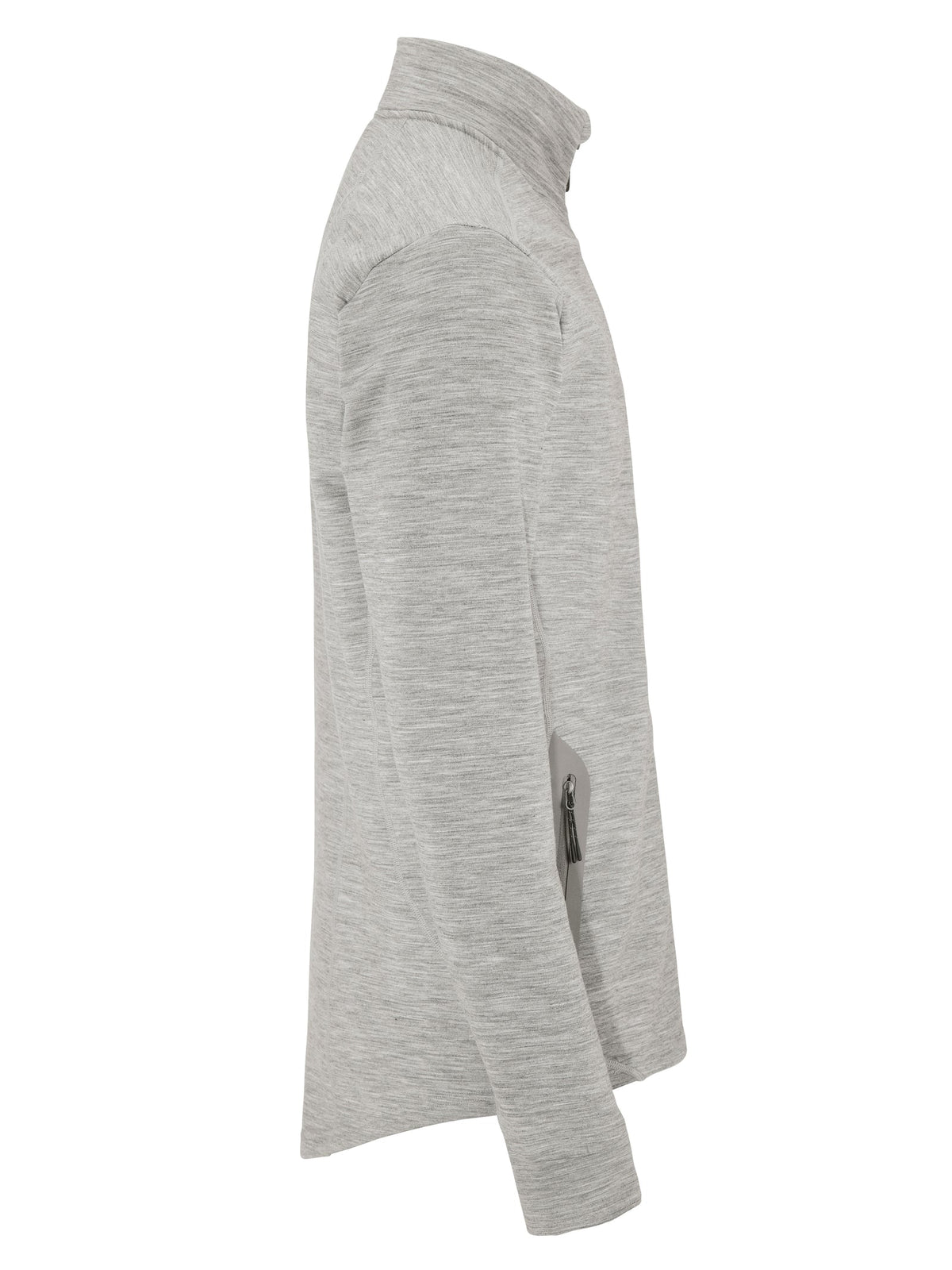 Craft PRO Explore Wool Midlayer Herren in Grau meliert, Seitenansicht rechts