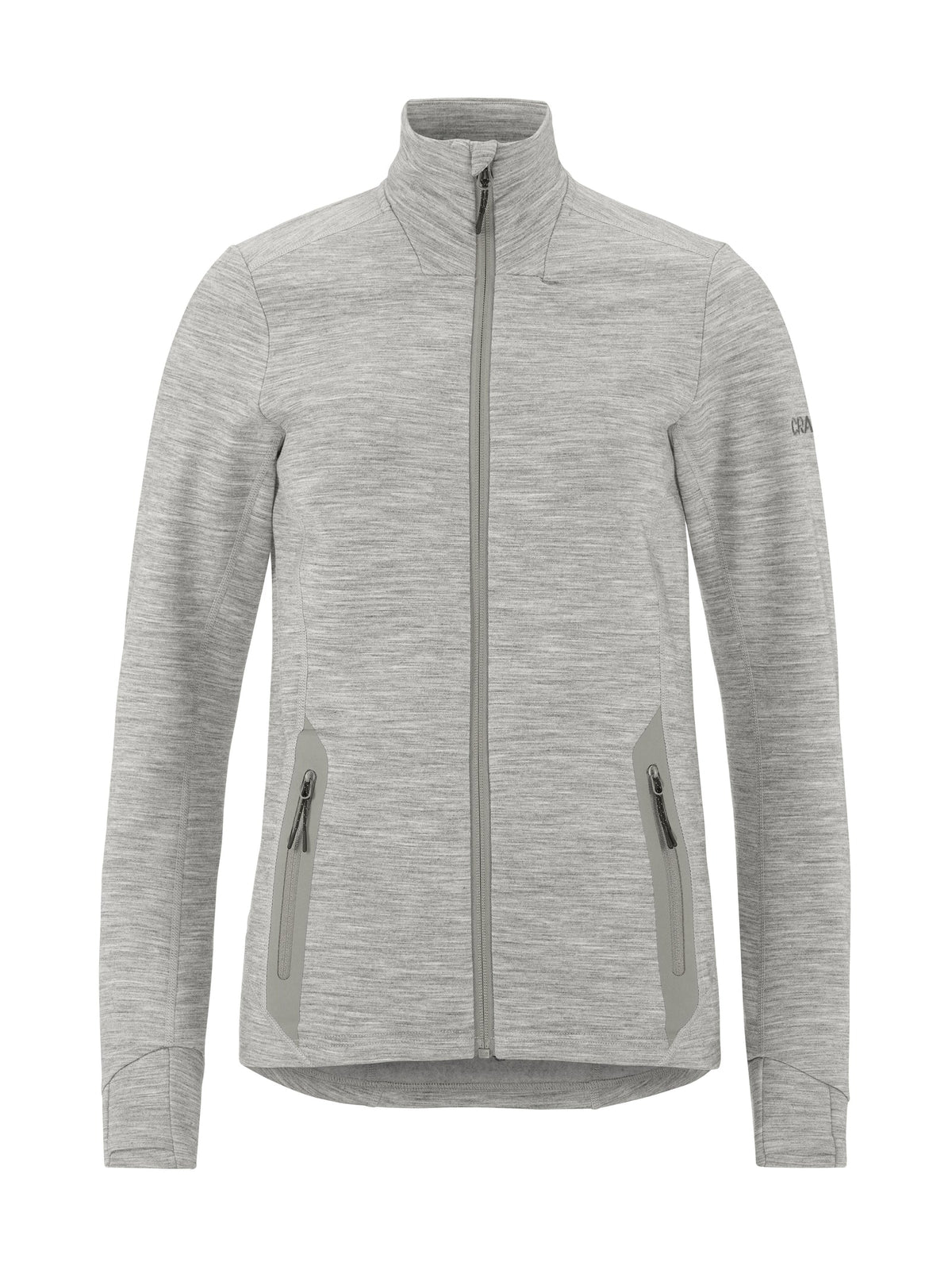 Craft PRO Explore Wool Midlayer Damen in Grau meliert, Rückansicht