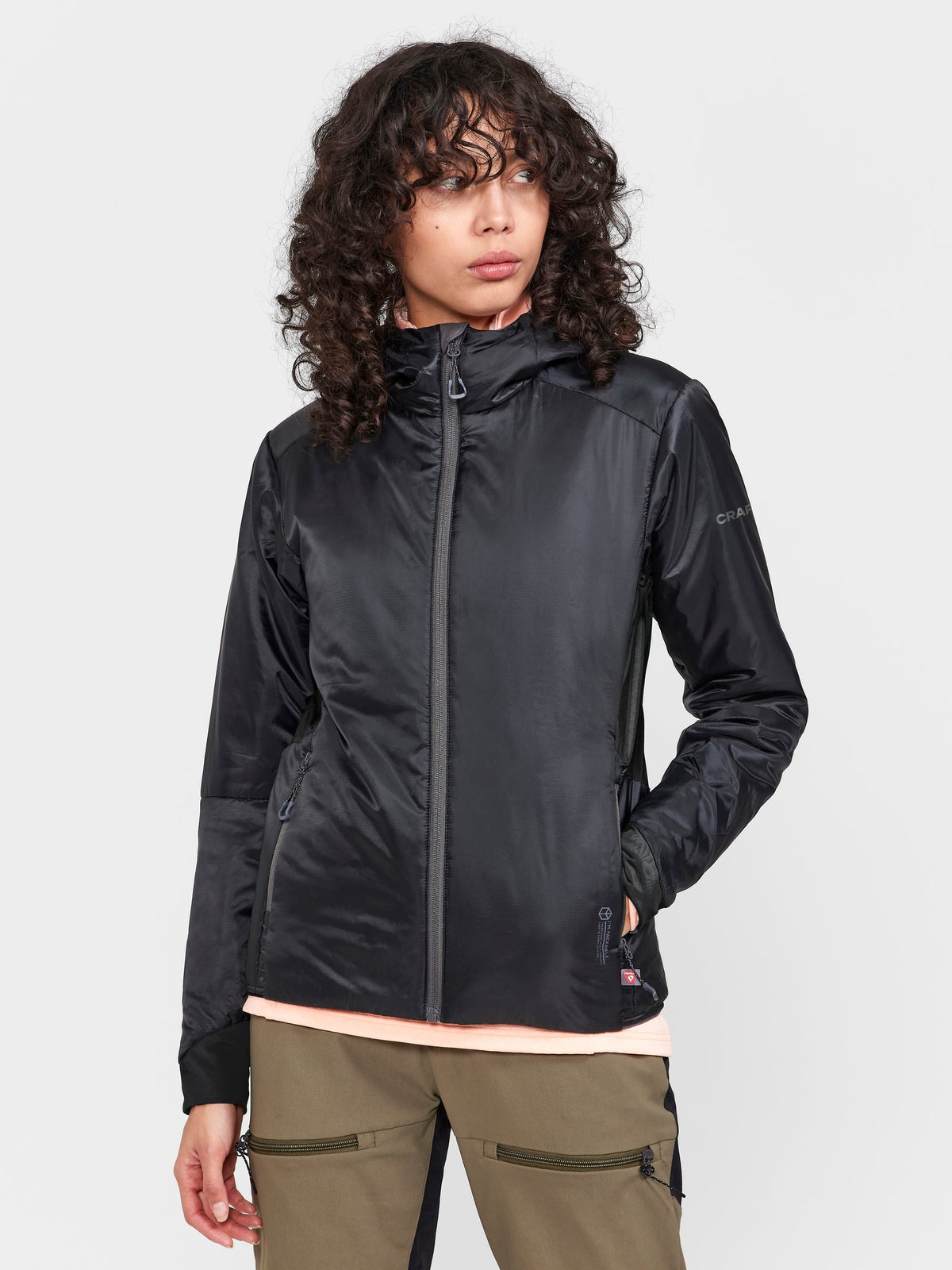 Craft ADV Explore Lightweight Jacket Damen in Schwarz, Detailansicht