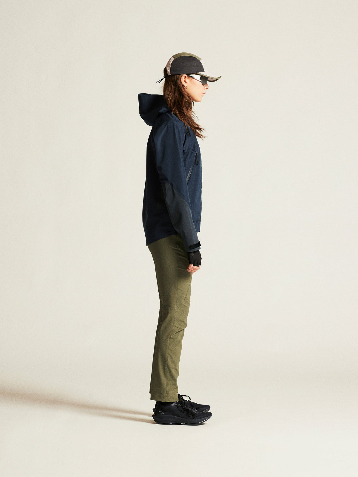 Craft ADV Explore Shell Jacket Damen in Dunkelblau, Detailansicht